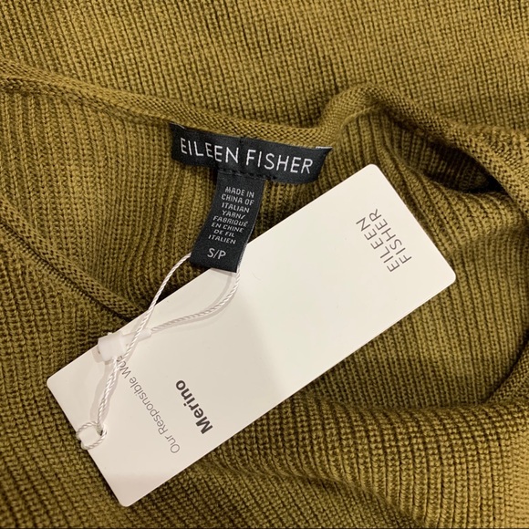 🎁 Eileen Fisher Merino Wool High/low Top - Picture 6 of 9